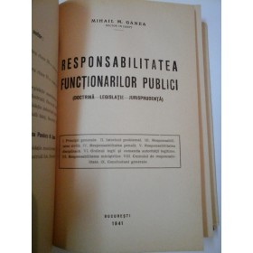 RESPONSABILITATEA  FUNCTIONARILOR  PUBLICI - MIHAI M. GANEA